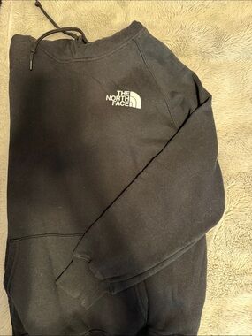 The North Face Women’s Black Crewneck Sweatshirt with White Logo
